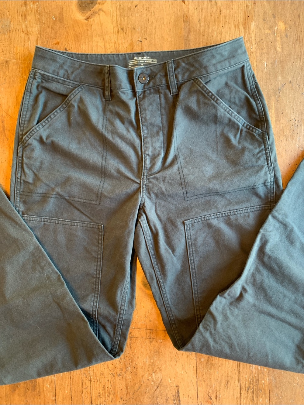 Rei Black Cargo Charcoal Gray Utility Pants - Picture 8 of 16